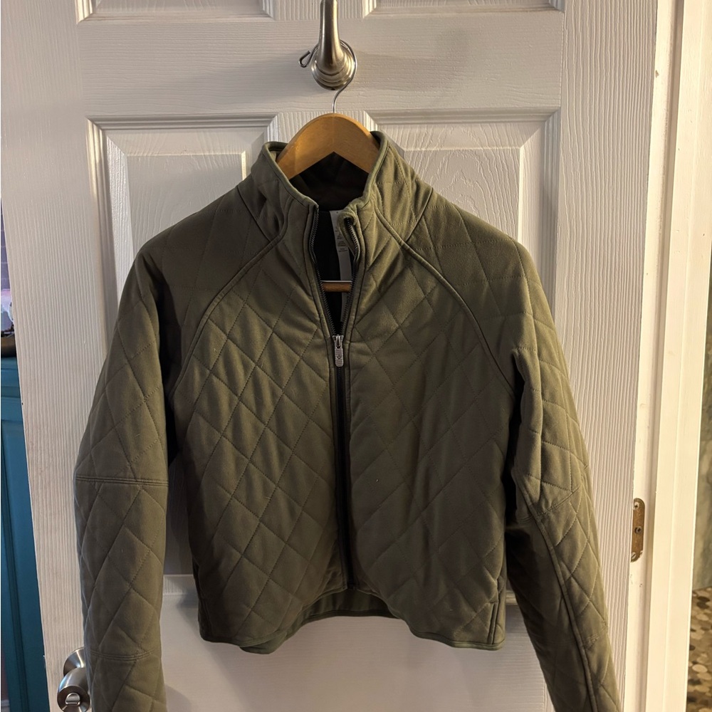 Lululemon Quilted Olive Green Jacket